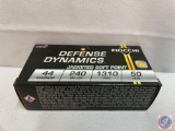 Fiocchi Defense Dynamics Jacketed Soft Point, 44 Magnum, 240 GR JSP, 1310 FPS, 50RDS,