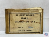 30 Cal M2 (M-1 Carbine) 20 Cartridges