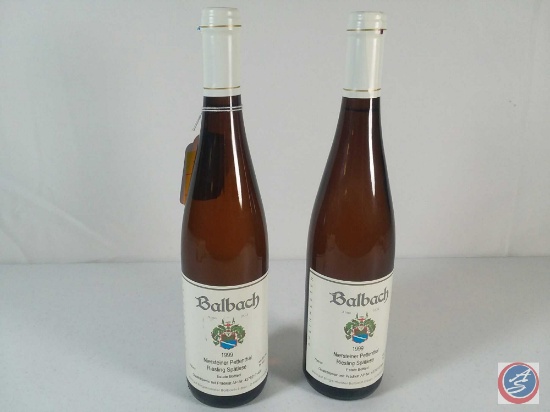 {{2$BID}} 1999 Balbach...Niersteiner Pettenthal...Riesling Spatlese Wine