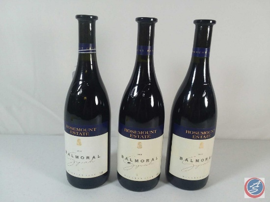 {{3X$BID}} 2000 Rosemount Estate Balmoral Syrah Wine