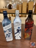 (Sold 3 x the Bid)...Johnnie Walker Game of Thrones 3 bottles, A Song of Ice, White Walker and A Son