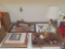 Wall Hanging Decorations and Table Top Lamp with Shade