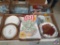Viking Glass Style Vase, Decorative Plates Marked T and MZ Czecholslovakia, Place Mats and More