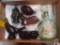 Olde Fitzgerald Flagship Decanter and Assorted Vintage Avon Cologne Bottles