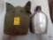 U.S. SMCO 1945 Vintage WWII Army Issue Canteen and Canteen Cover