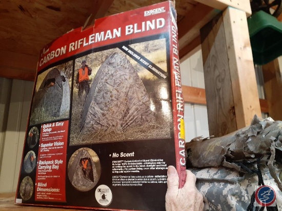 Carbon Rifleman Blind and Camo Cloth