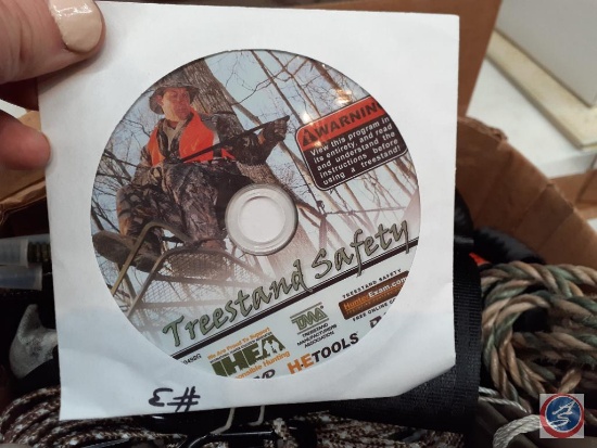 (2) Treestand Climbing Harnesses and Tree Hooks