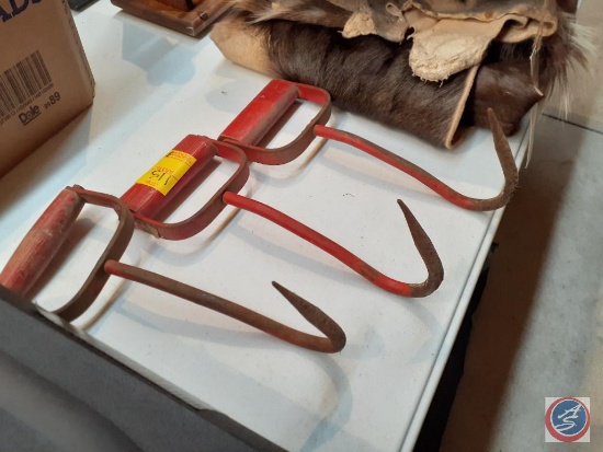 Set of Three Hay Bale Hooks