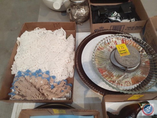 Give Thanks Decorative Plate, Silver Coaster Set, Gibson Plate and Chargers