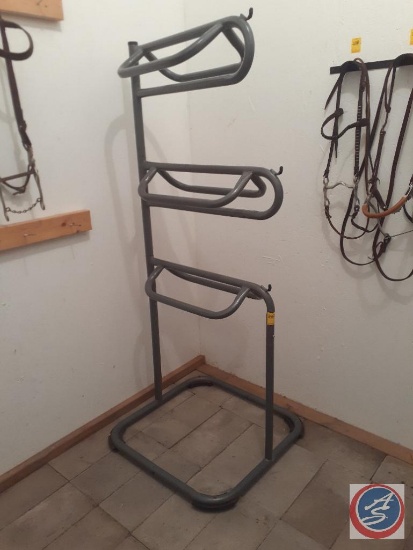 Metal Three Tier Space Saving Saddle Stand