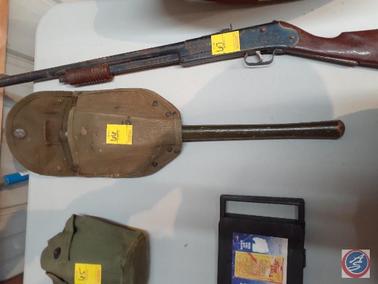 Vintage WWII U.S. Army Issue Shovel with Cover