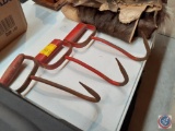 Set of Three Hay Bale Hooks