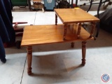 Two Tier Wood Side Table