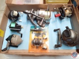 Fishing Reels Including Mudville Catmaster, Zebco 808, Johnson Laker Model 140 and More