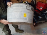 Vintage Metal Wash Bin and Hose Storage Piece