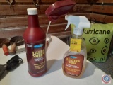 Bottle of Leather Cleaner and Bottle of Laser Sheen