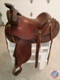 15 1/2'' Herferd Brand Textan Yoakum Saddle No. 100915 654-27253