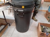 (2) Rubbermaid Trash Bins with Lids