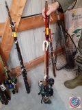Fishing Poles Including South Bend Black Beauty Walleye Spinning Rod Medium Action Model No. 3335
