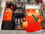 Bushnell 12 X 25 Binoculars, Orange Hunting Stocking Caps, Orange Hunting Gloves...Thermologic