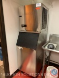 Ice o matic icemaker with a 200 pound ice bin super clean