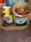 Lincoln Logs (NO LID), Fisher Price Car, Toy Figurines...