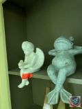 Frog and Angel Shelf Figurine...