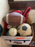 Assorted Balls Incl. Footballs, Soccer Balls, Baseballs