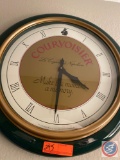 Courvoisier Mirror {{BUYER MUST REMOVE FROM WALL!}}, Courvoisier Wall Clock, Wall Art {{BUYER MUST
