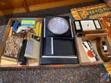 Vintage Desk Tape Dispensor, Desk Set, Magnifying Glass, More...