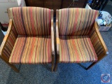(2) Vintage Upholstered Arm Chairs...