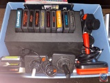 Atari Accessories and Games Including: Asteroids, Joust, Donkey Kong, Joy Stick Controllers {{DOES