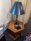 Lamp, Hexagon Side Table, Radio Shack Electronic RF Controller