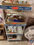 Three Tier Dasani...Shelf, Basket, Ceramic Rooster, Frog Decoration, More...