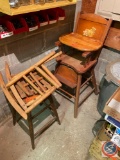 Vintage High Chair, VIntage Chair Parts...