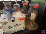 'Le Pain' Ceramic Decorative Lidded Box, Decorative Candles w/ Plumes...