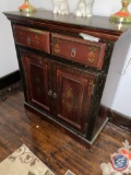 Antique Inlaid Side Board (Contents Sold Separately)