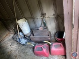 Gas Cans, Vintage Push Mower, More (Entire Contents of Shed)