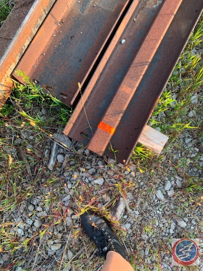 Angle Iron I Beams 1 pc angle 8x6 x 1 inch 40 ft long, Box Beam 12 x 6 x 1/2 inch 40 ft long, (2)