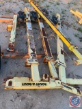 Sumner R-180 Roust A Bout lift 4 uprights 4 bases *missing casters