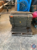 Shelving units on pallet