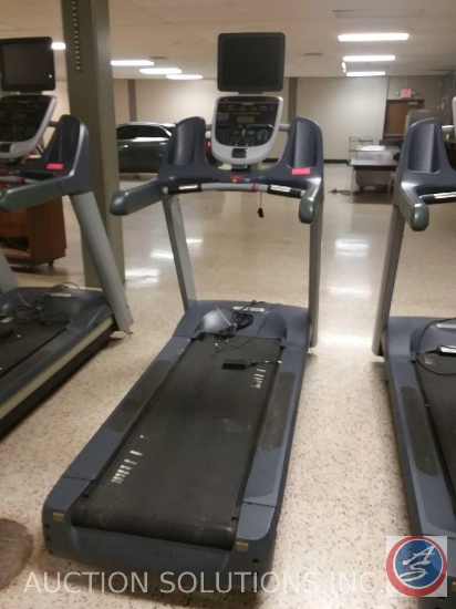 1 Precor treadmill with TV monitor model number is TRM 954i