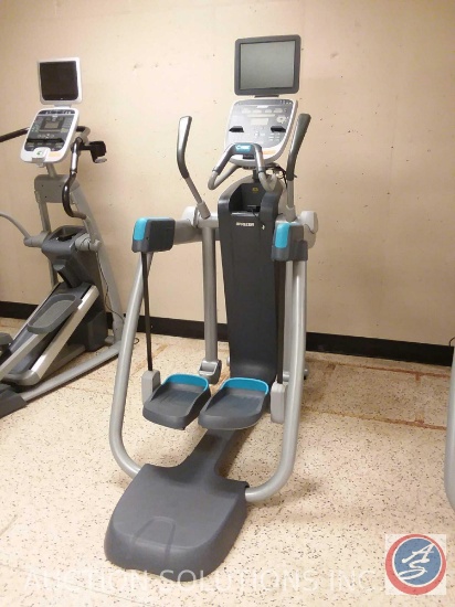 1 Precor adaptive motion trainer open stride with TV monitor model number is AMT 885