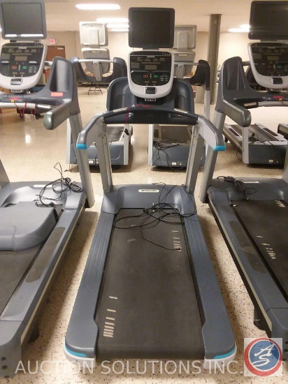 1 Precor treadmill with TV monitor model number isTRM 954i