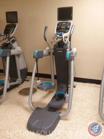 1 Precor adaptive motion trainer open stride with TV monitor model number is AMT 885