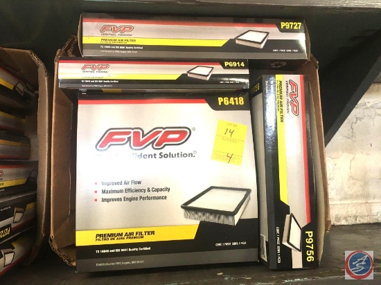 (4) FVP Air Filters P6418, P6914, P9727, P9756