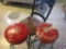 (2) Winchester Bar Stools {{ONE NEEDS RE-UPHOLSTERED}} and Wooden Spindle Back Chair