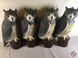 (4) Flambeau Outdoors Owls Decoys 21