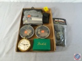 Weatherby Belt Buckle, Ridgeway Quartz Pocket Watch Style Clock, Belt Holster and Leather Belt with