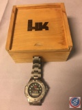 HK Watch with Wood Case